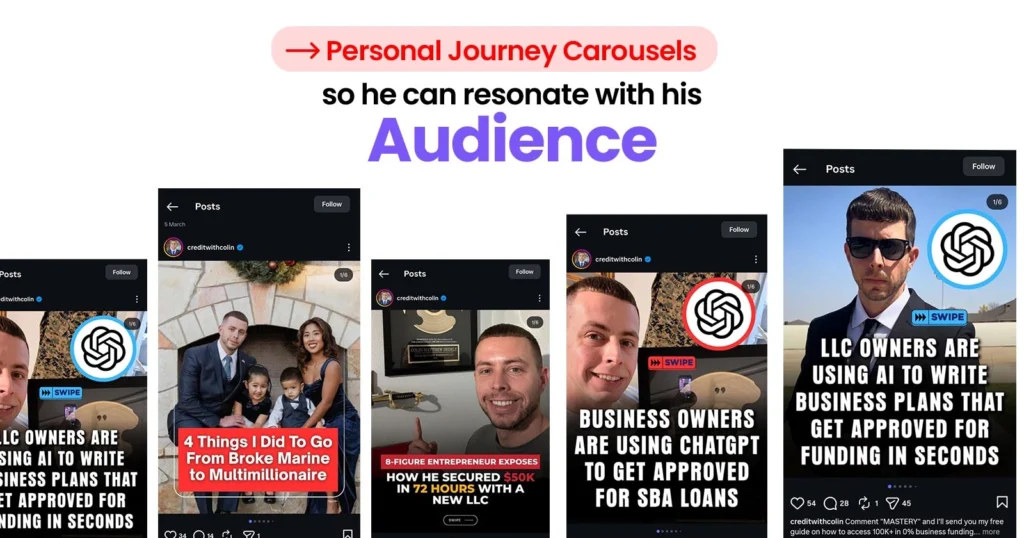 Image showing the personal journey of Colin Mathew in carousels
