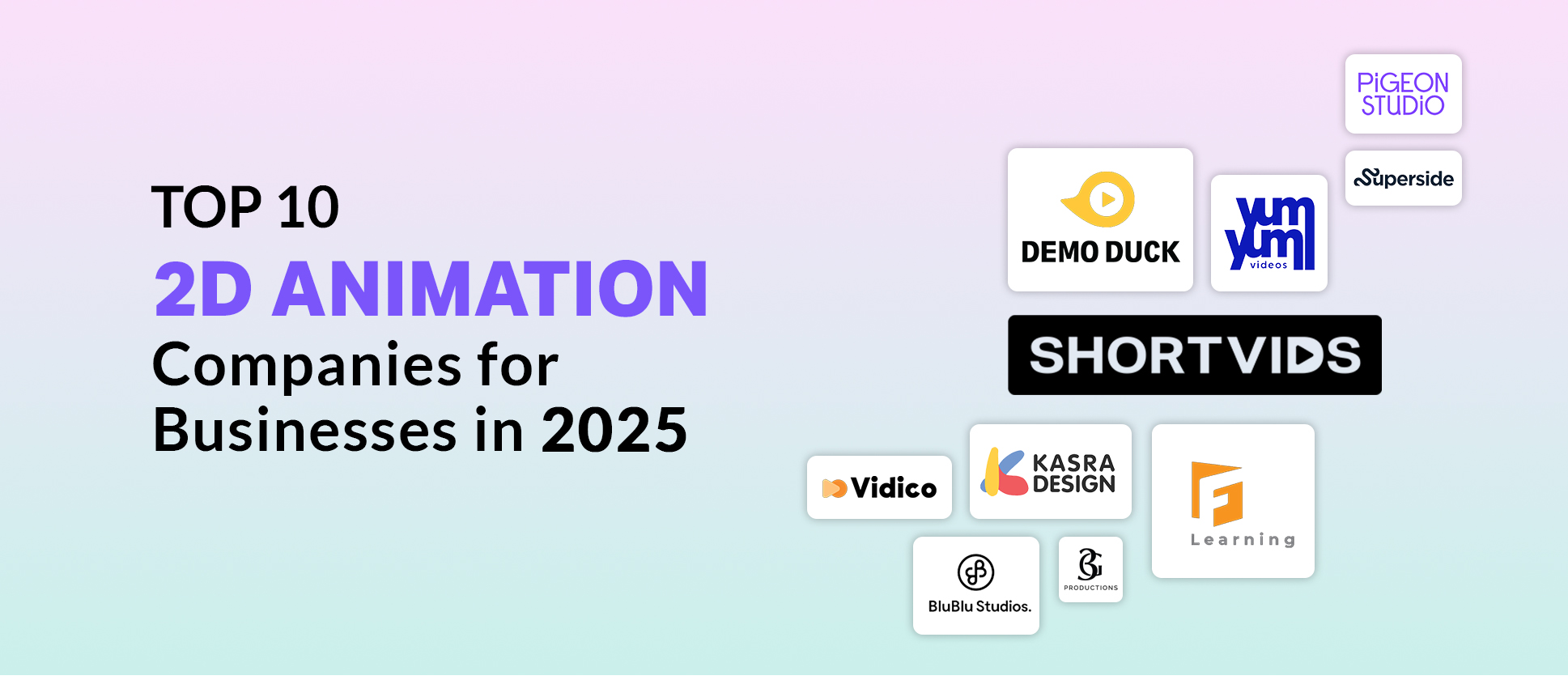 best 2d animation services 2025