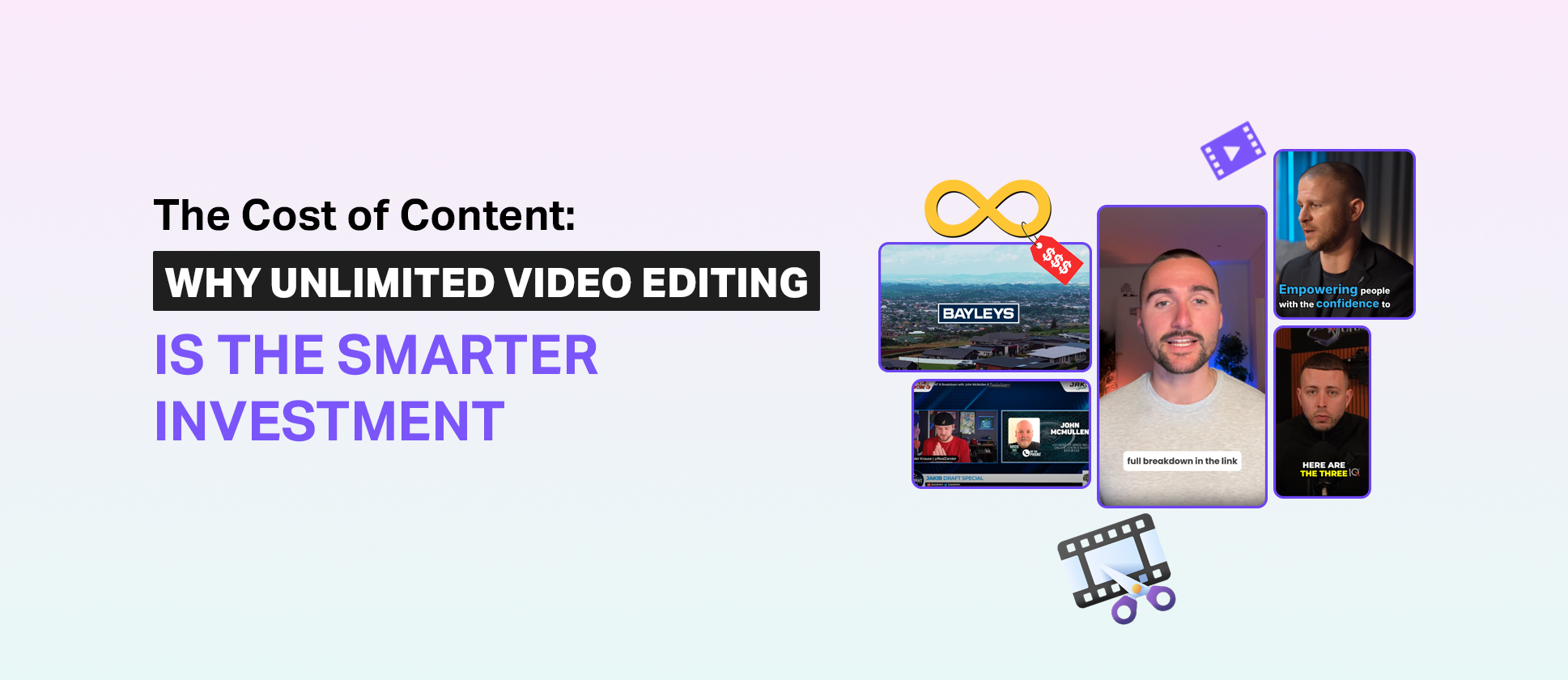 unlimited video editing vs. pay per-video