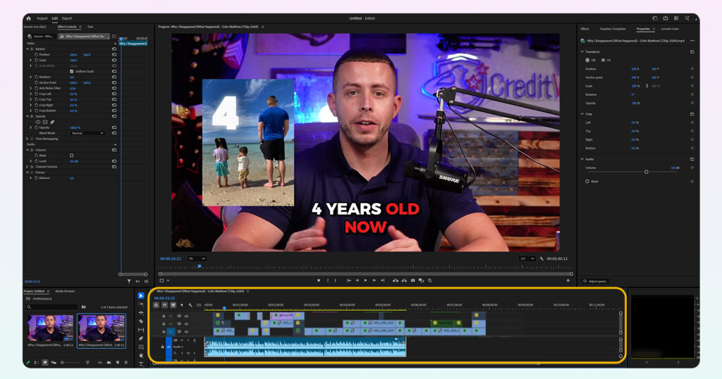 Video editing in content creation
