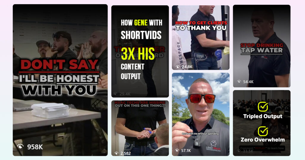 Gene Slade's growth with shortvids agency plan
