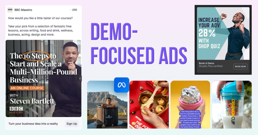 top 10 facebook ad ideas - demo focused ads