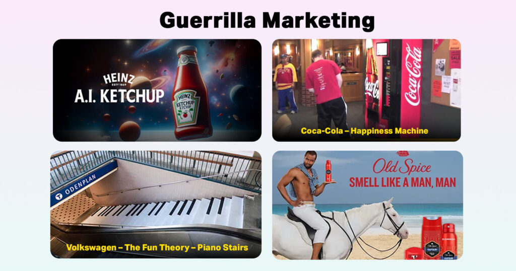 best short-form ideas - Guerilla marketing