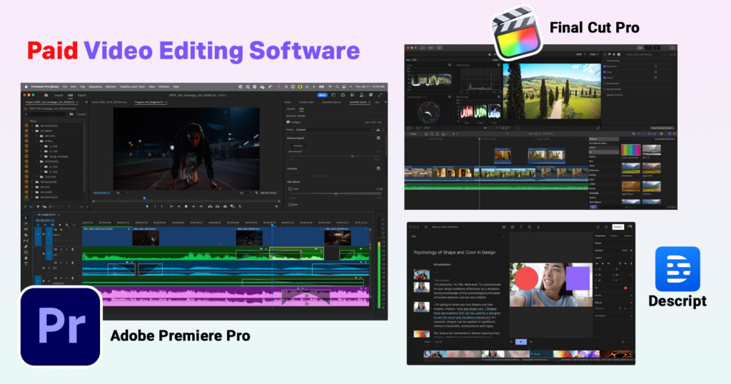 Video Editing Resources - paid video editing resources