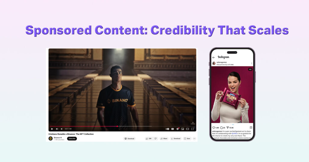 paid advertising  - sponsored ads
