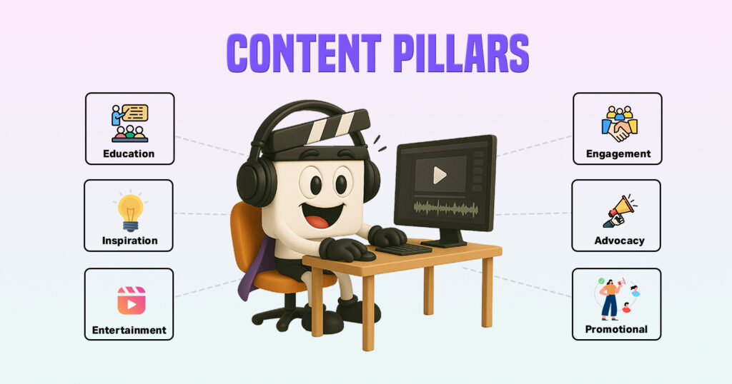 top 10 best video marketing strategies - use content pillars