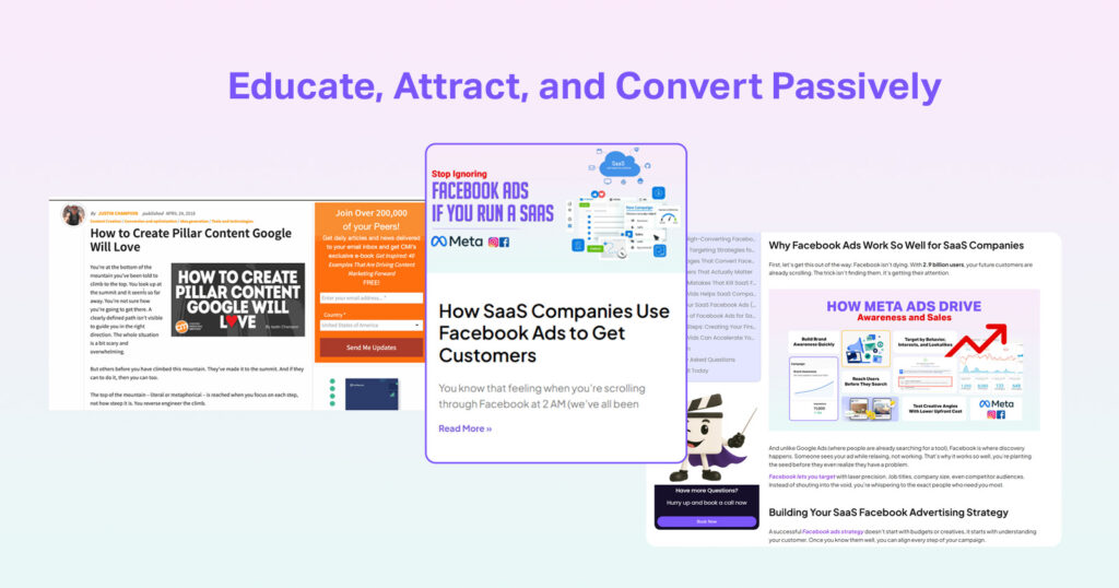 how to market business without hiring team - content marketing