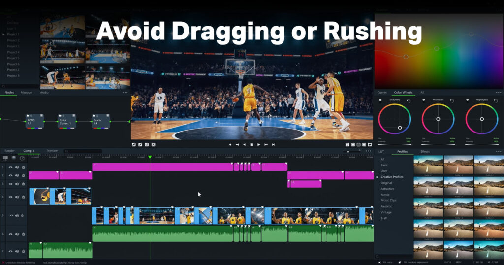 common video editing mistakes - pacing