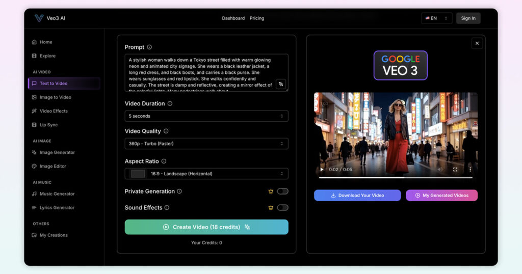 AI VIDEO Generator - Google VEO