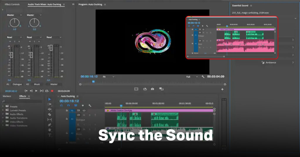 common video editing mistakes - ignored audio sync