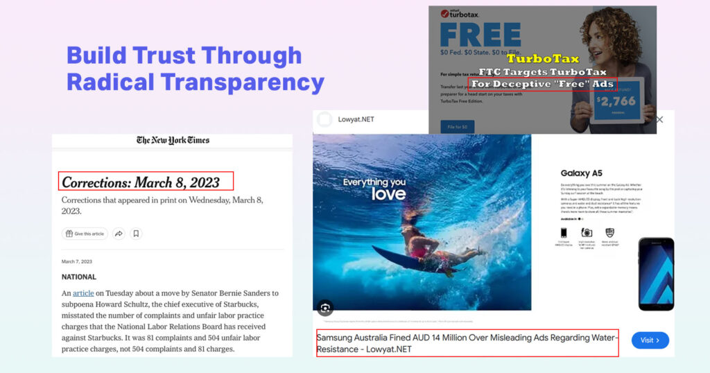 What is Google EEAT - be transparent