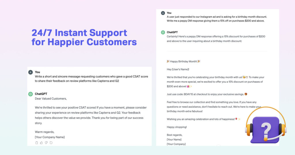 What is chatGPT and what does it do - Customer support