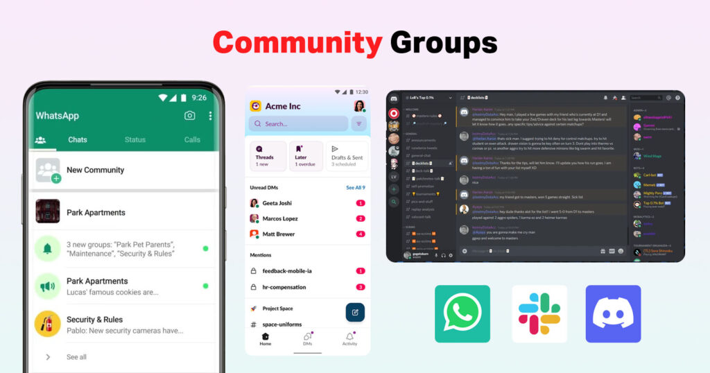 community groups