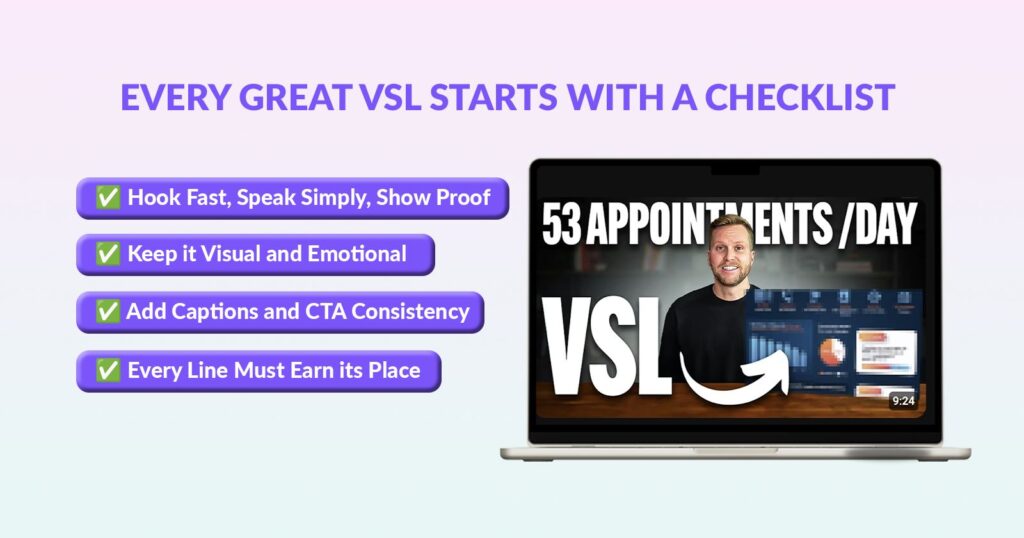Every Perfect VSL Copy Starts with a Checklist