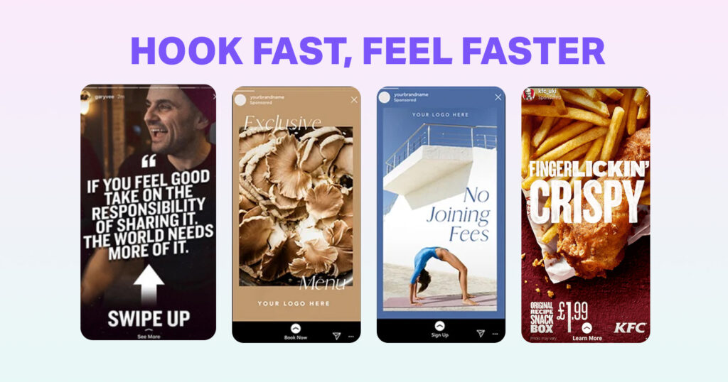 best Facebook Ads Formats - story hooks