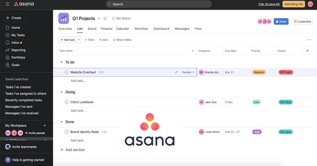 Best ai automation tools - Asana