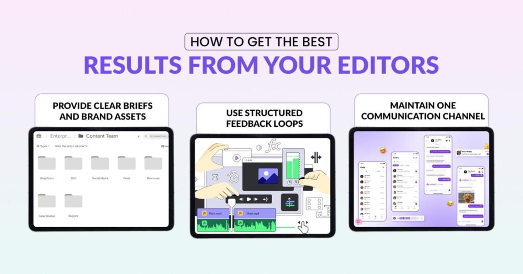 How to Get the Best Results from Your Video Editors