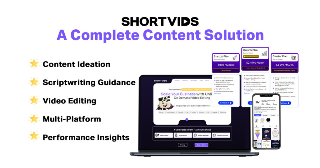 Services that ShortVids Provide That Freelancers Can’t