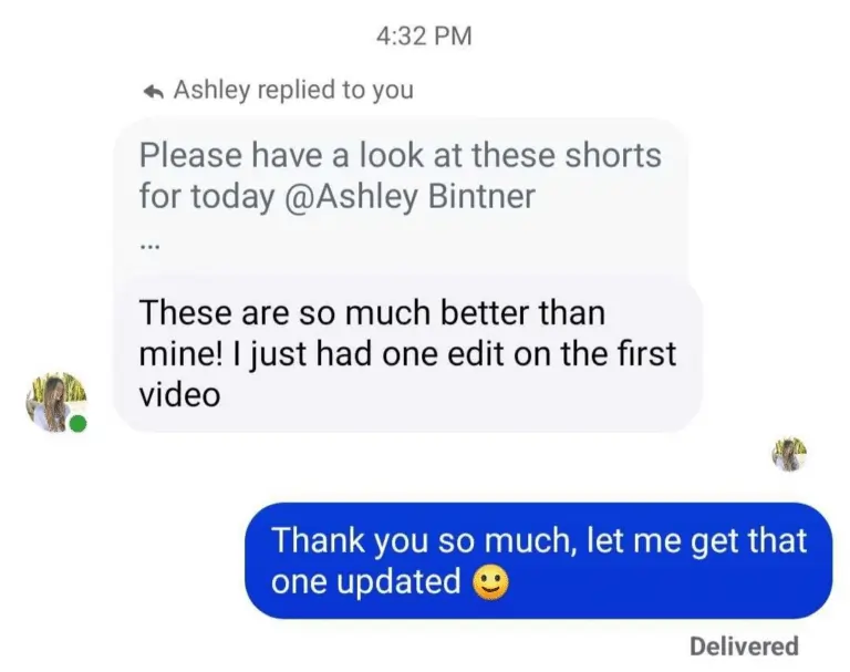 Clients Feedback - ShortVids