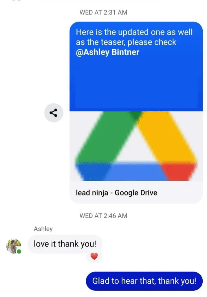 Ashley's Feedback - ShortVids