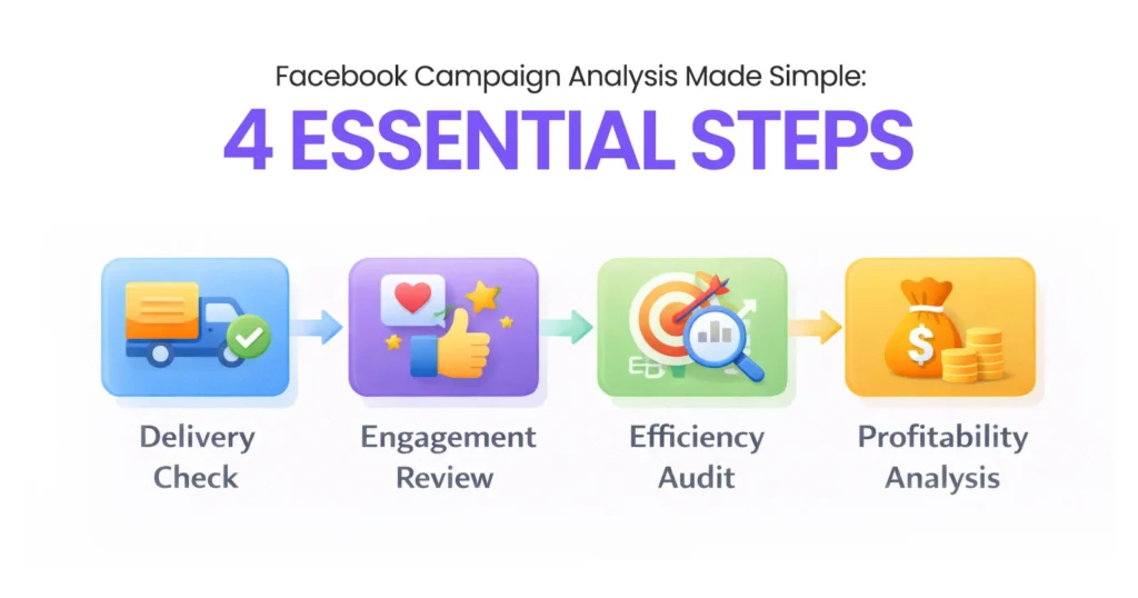 4 steps to Analyze a Facebook Campaign Report