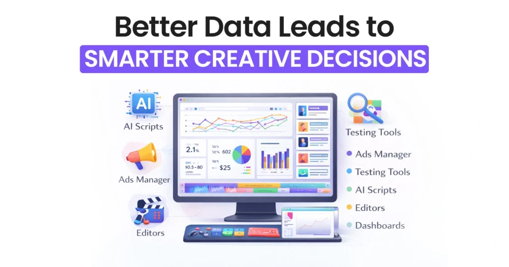 Better Data Leads to Smarter Creative Decisions for Facebook CTR Benchmarks
• Ads Manager
• Testing Tools
• AI Scripts
• Editors
• Dashboards
