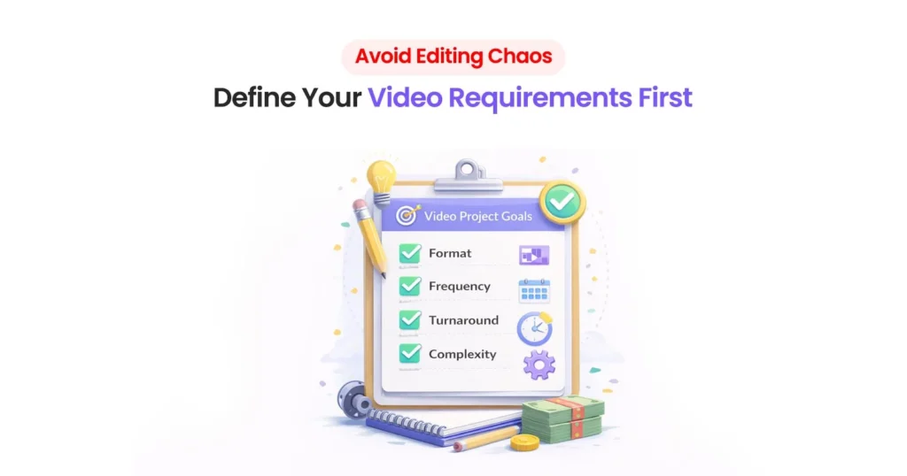 High quality video editing buyer's checklist : define your needs before hiring