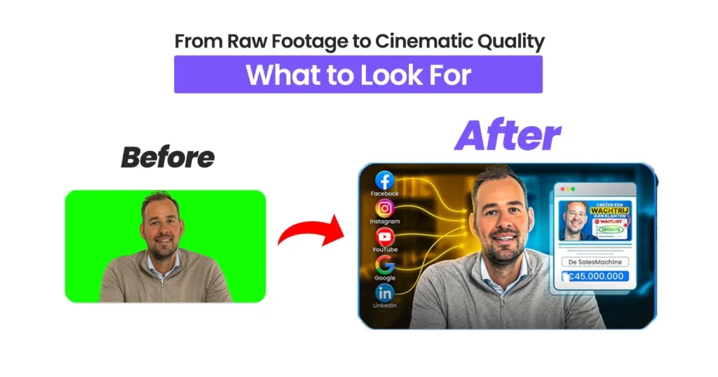 High quality video editing buyer's checklist : Assess Advanced Technical & Creative Capabilities