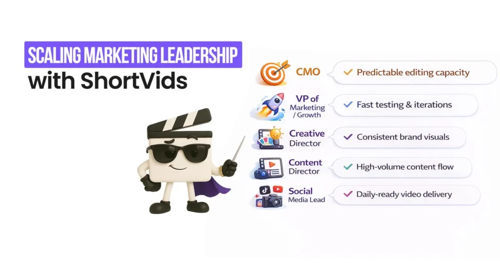How Marketing & Creative Leadership Uses ShortVids