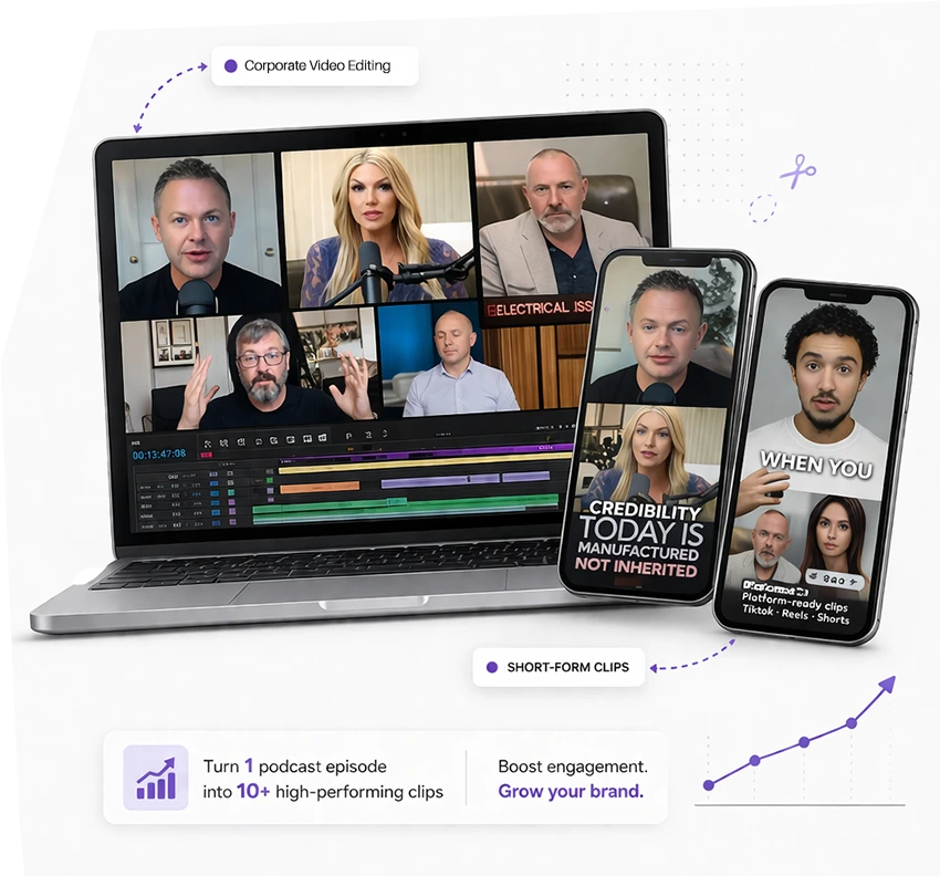 Corporate Video Editing Service for Businesses and Marketing Teams