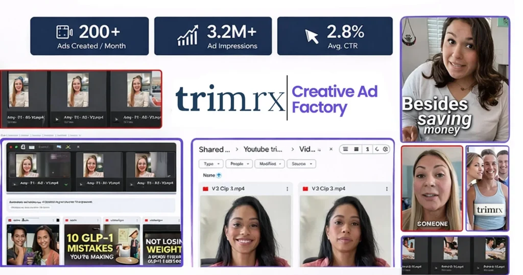 How Did TrimRx Build a Monthly 500+ Creative Content Engine with ShortVids