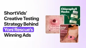 ShortVids' creative testing strategy behind Yoni Rescue's winning Meta ad campaigns